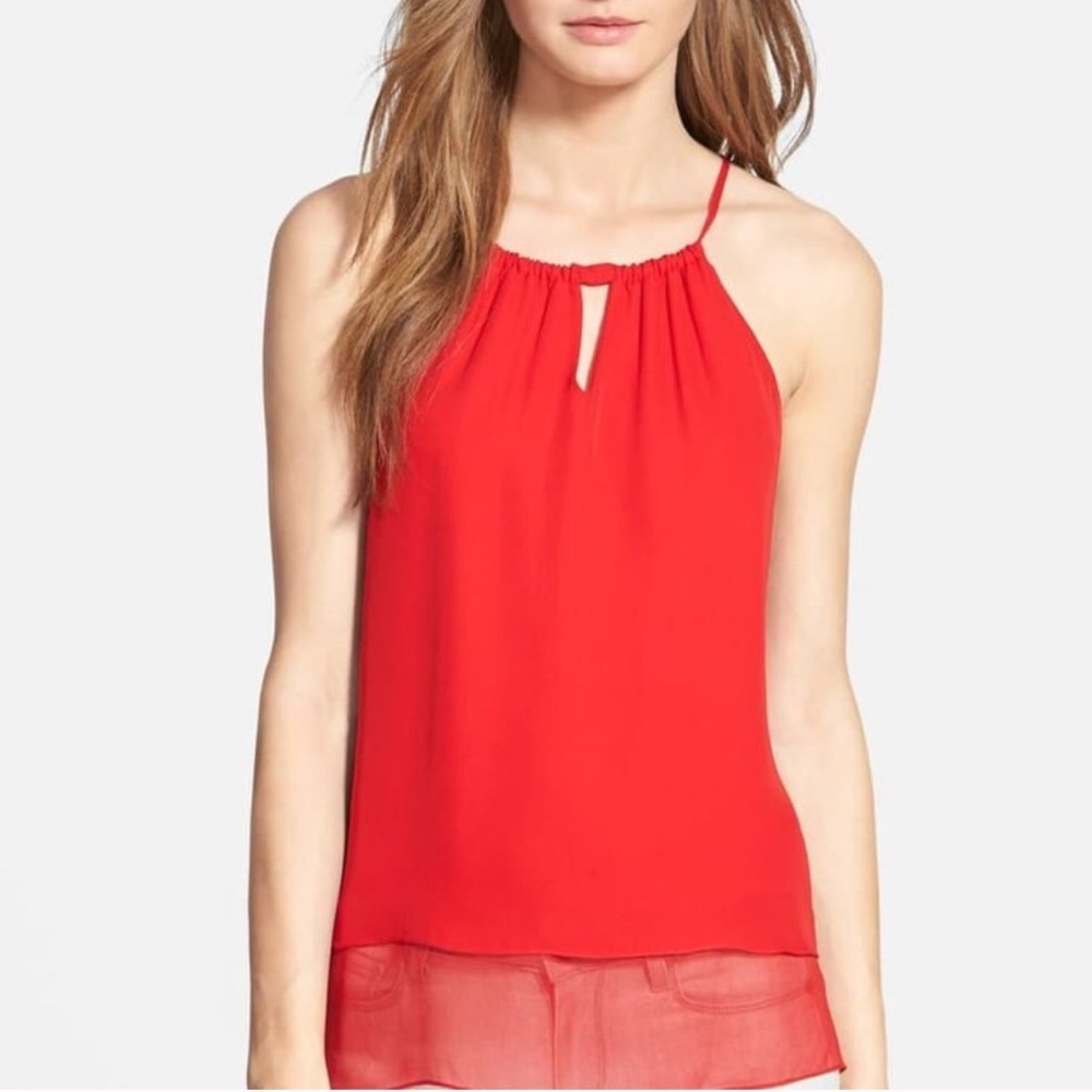 Sam Edelman red keyhole tank size small